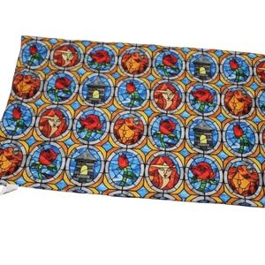 The Beauty & The Beast Stained‎ Glass Pillowcase